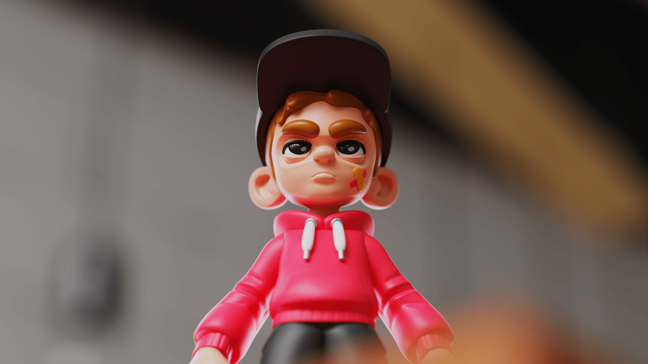 A 3D Art Toy Character.