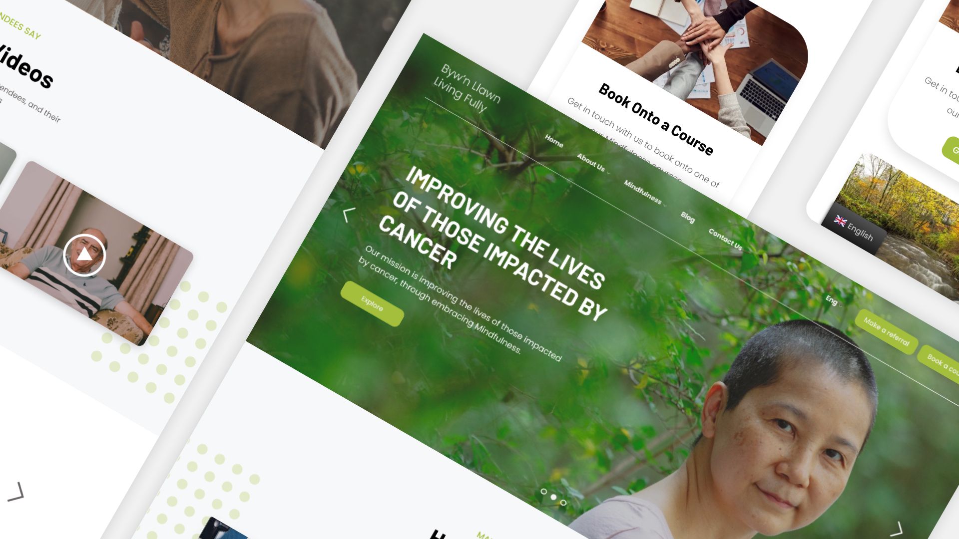 An image of the Living Fully Website